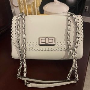 Michael Kors White flap Bag